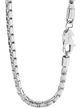 S925 Sterling Silver Box Necklace